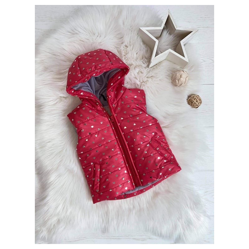 Liemenė su kapišonu "Pink Hearts" Hood.