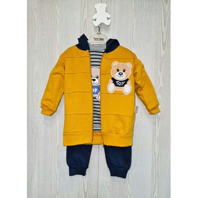 3 d. komplektukas  "BEAR" Yellow/Dark Blue