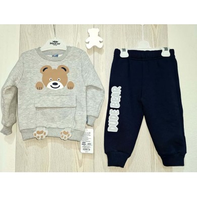 2d. pašiltintas komplektukas "Dude Bear" /Grey