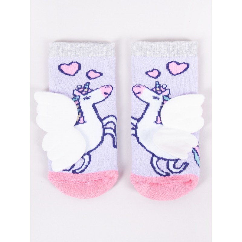 Šiltos kojinės su guminiu padu "Unicorn''