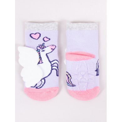 Šiltos kojinės su guminiu padu "Unicorn''