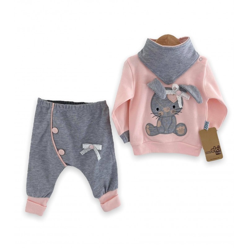 3d rūbelių komplektukas "Lovely Bunny" Pink