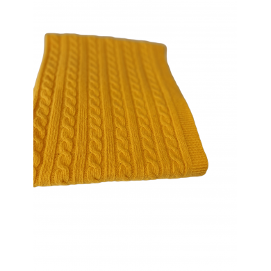 Merino vilnos pledas "Classic Baby Dark Yellow"