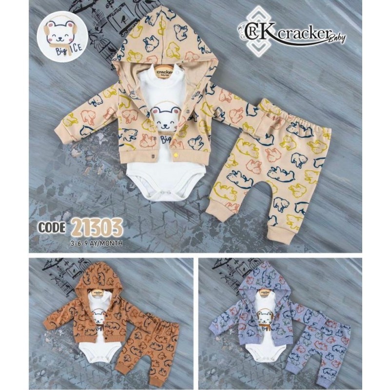 3 d. komplektukas  Big Ice/ caramel