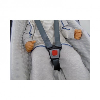 Vokelis į autokėdutę BEST FOR BABIES STARS grey