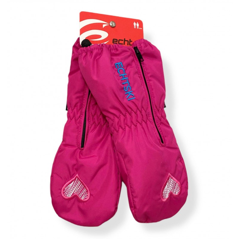Žieminės neperšlampančios pirštinės ECHT-SPORT PLUS pink