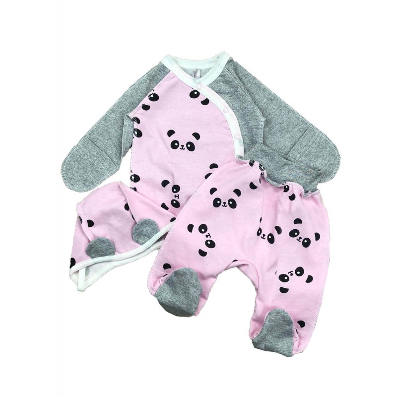 Pašiltintas kraitelis išvirkščiomis siūlėmis PANDA pink