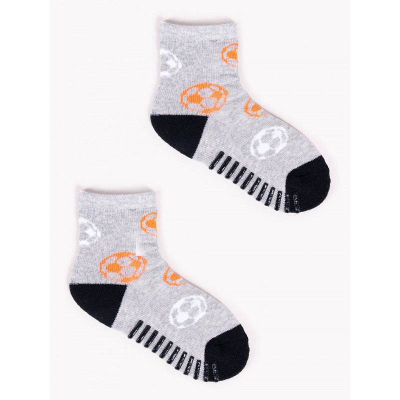 Kojinės su guminiu padu FOOTBALL/ grey