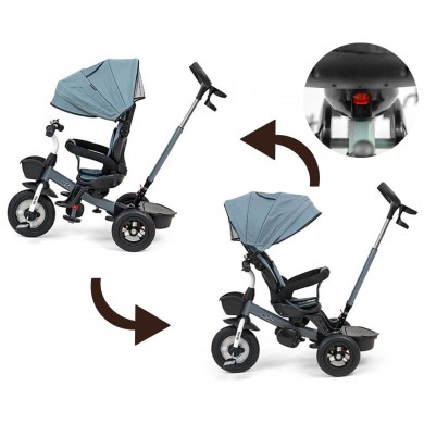 Triratukas MOVI 5 in 1/ Black su pripučiamais ratais.