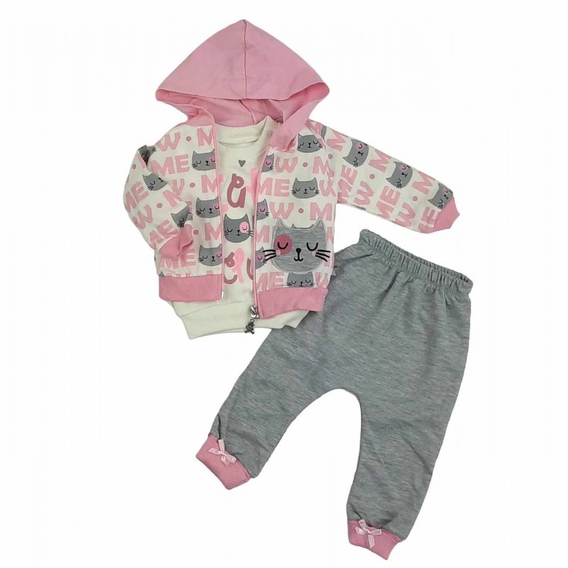 3 d. komplektukas PINK CAT
