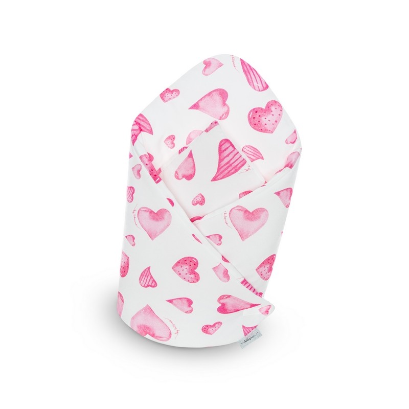 BELISIMA naujagimio vokelis HEARTS pink
