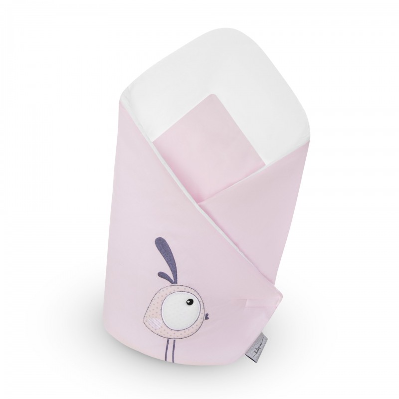 BELISIMA naujagimio vokelis BIRDS Baby pink