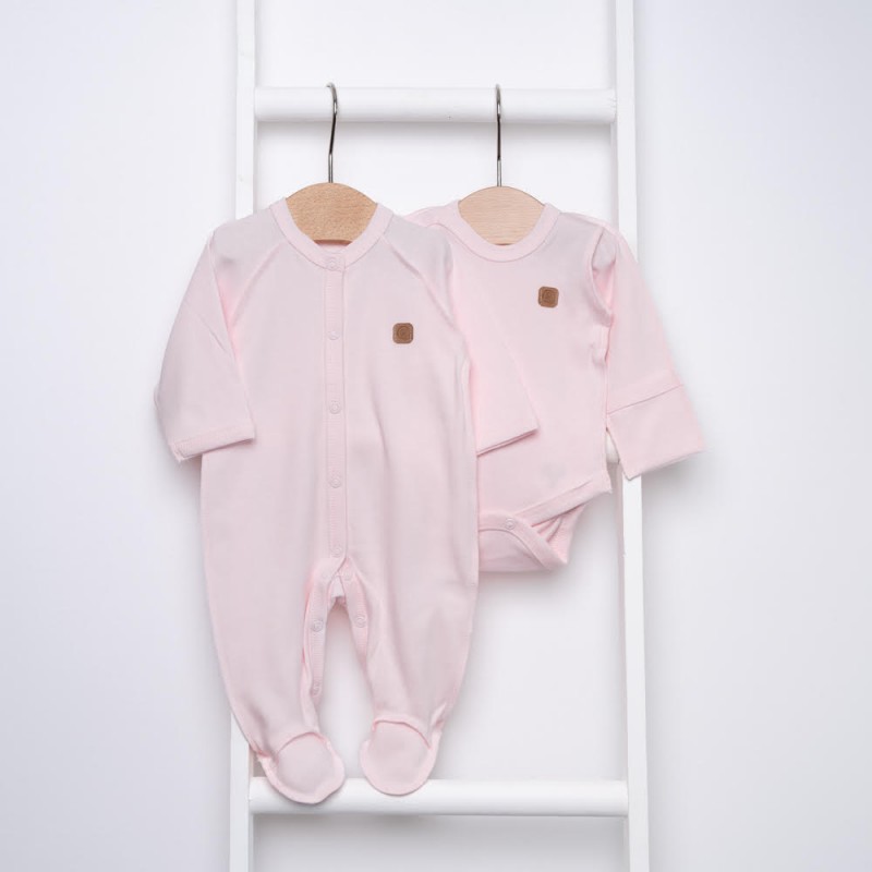 Naujagimio kraitelė išvirkščiomis siūlėmis PINK
