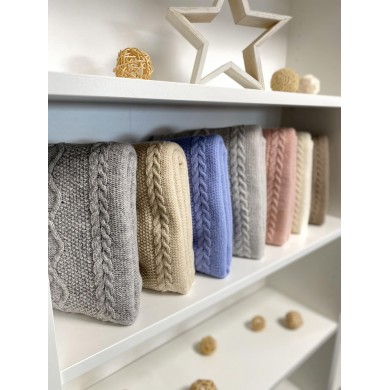 Merino vilnos pledas "Diamond Arian Grey"