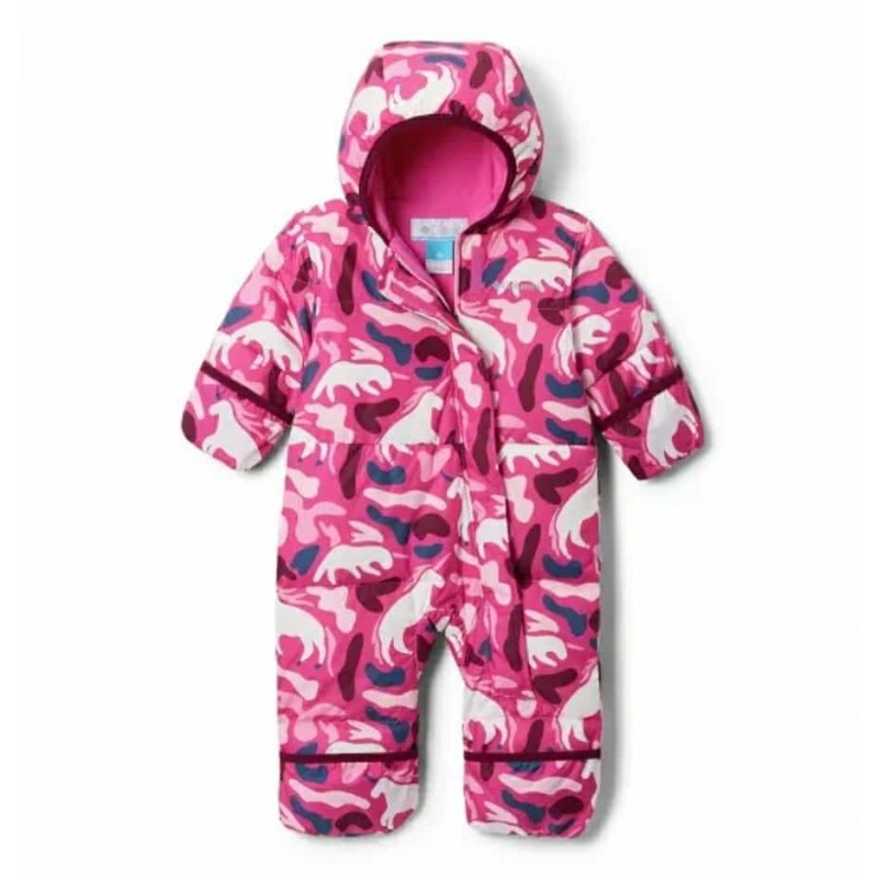 Kombinezonas"COLUMBIA SNUGGLY BUNNY" rožinis su paveikslėliais