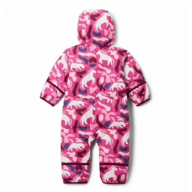 Kombinezonas"COLUMBIA SNUGGLY BUNNY" rožinis su paveikslėliais