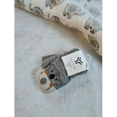 Žieminės dvigubos pirštinės KOALA pilkos