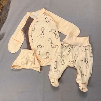 Naujagimio kraitelis išvirkščiomis siūlėmis GIRAFFE