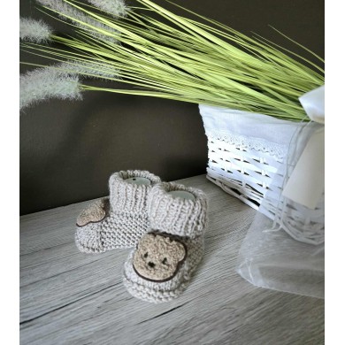 Merino vilnos rankų darbo tapukai MINI TEDDY