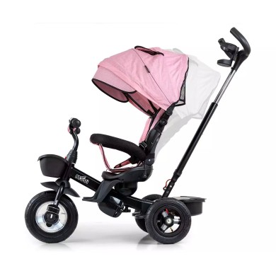 Triratukas MOVI 5 in 1/ light pink su pripučiamais ratais