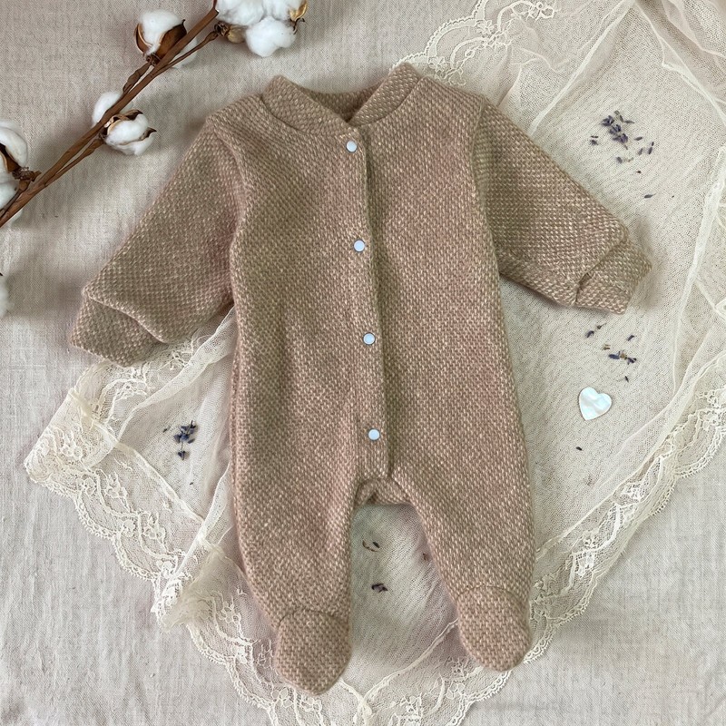 Švelnus angoros kombinezonas SOFT/beige