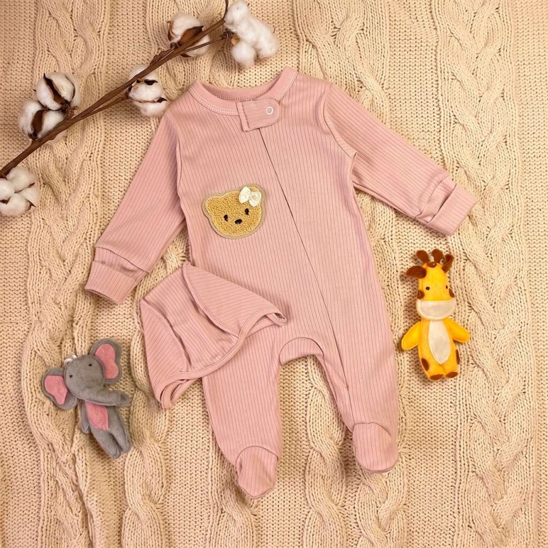 Šliaužtinukas su užtrauktuku LITTLE TEDDY BEAR