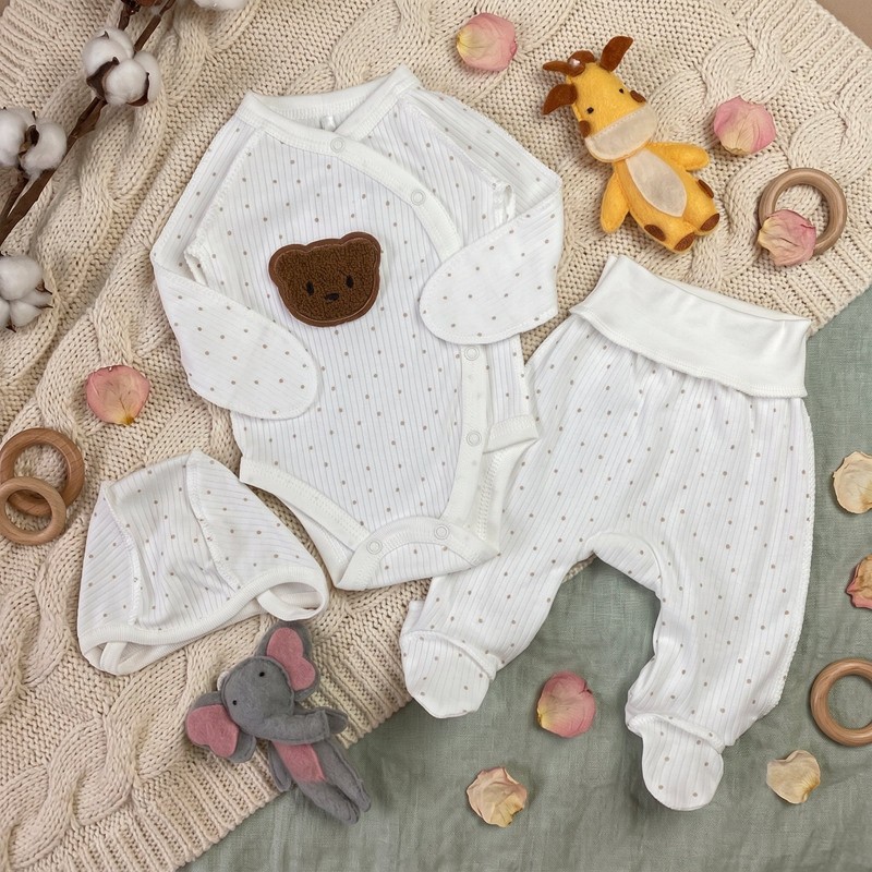 Kraitelis išvirkščiomis siūlėmis LITTLE TEDDY BEAR brown