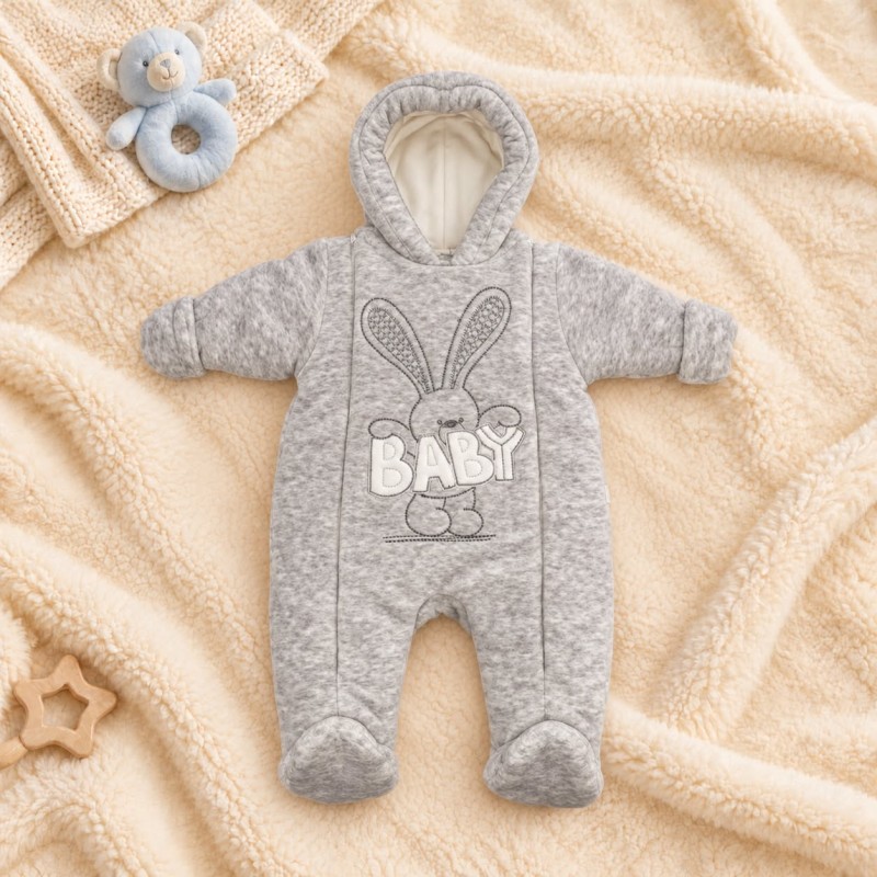 Kombinezonas Baby Rabbit /grey
