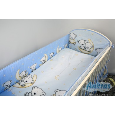 ANKRAS 6 dalių patalynės komplektas  LEON BLUE