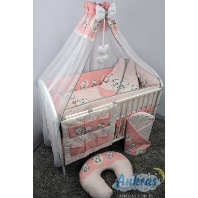 ANKRAS 6 dalių patalynės komplektas  LEON PINK
