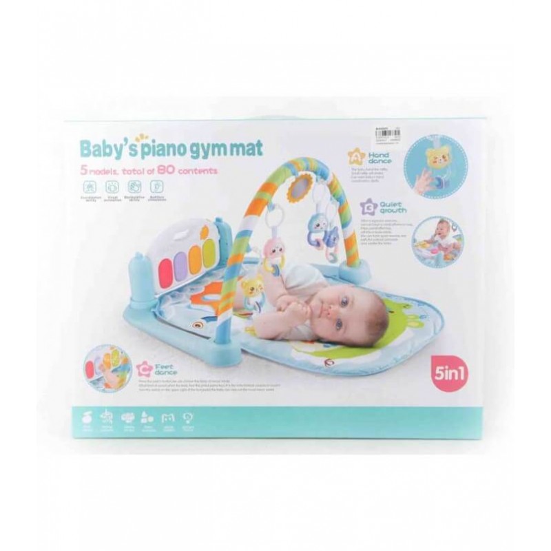 5in1 Lavinimo muzikinis kilimėlis "BABY'S PIANO" Green